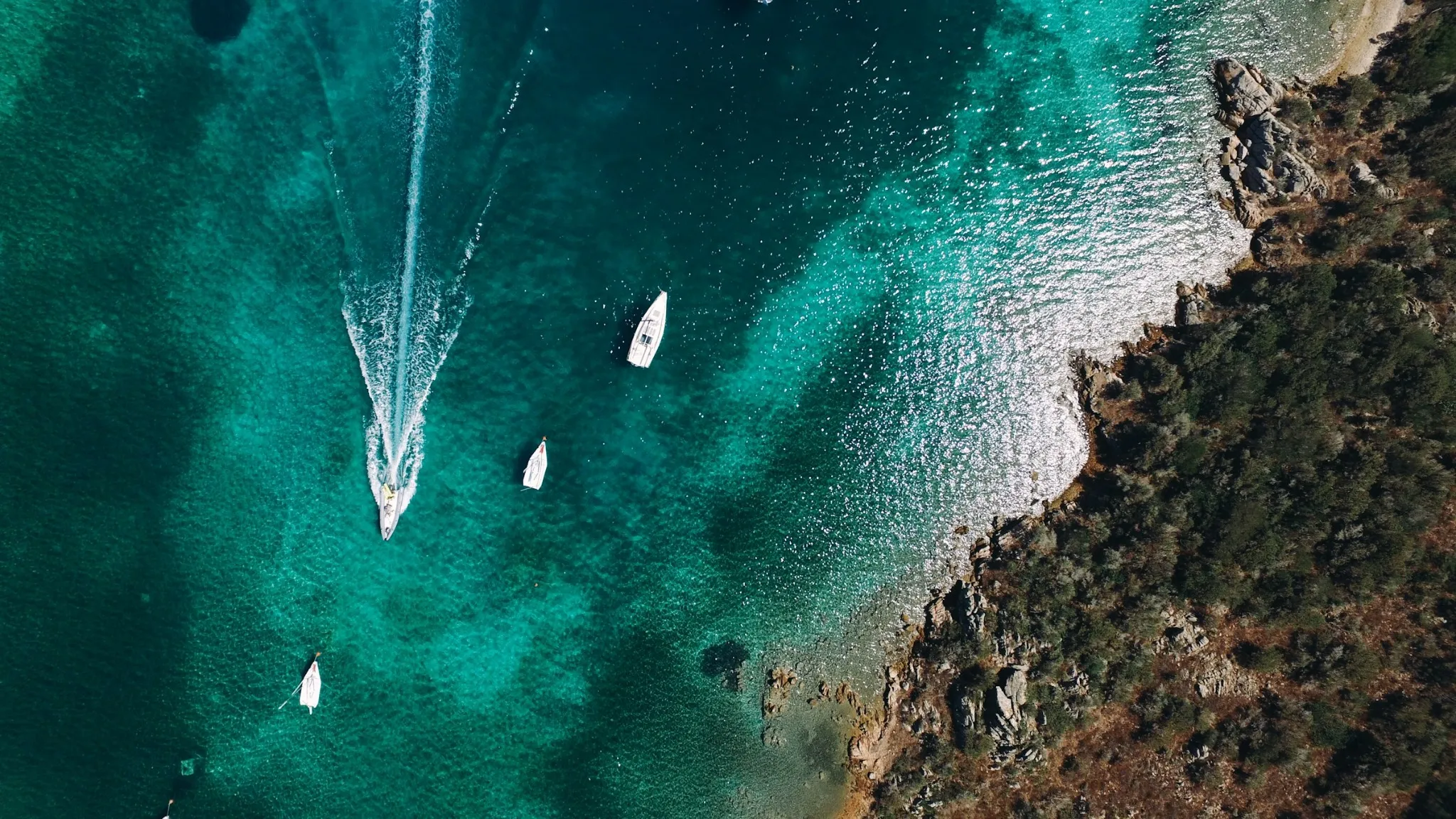 Mare dall'alto In Sardegna